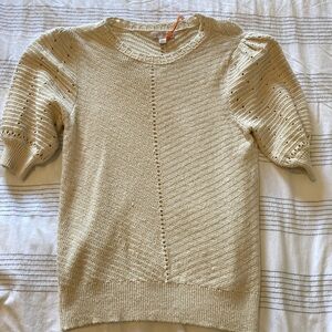 NEW Knox Rose Cream Puff Sleeve Sweater